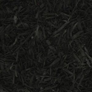 Dyed Black Shredded Mulch